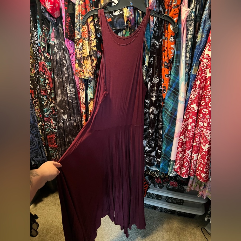 Blackmilk Deep Burgundy Maxi Dress L